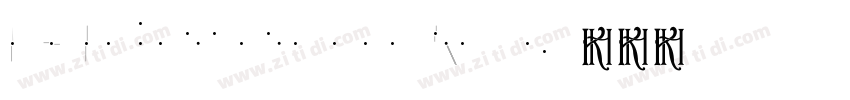 KH Interference Regu字体转换